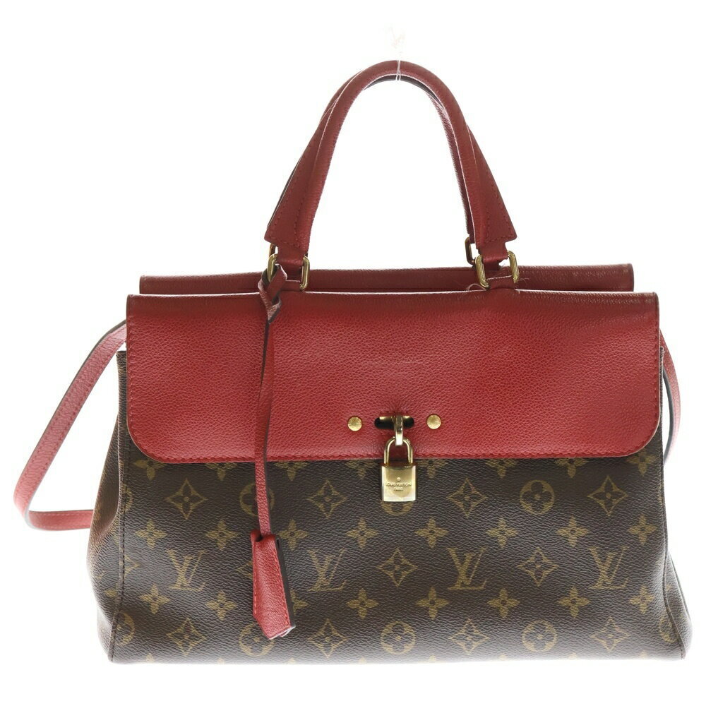 LOUIS VUITTON Monogram Venus Bag Shoulder Handbag Brown Red Leather